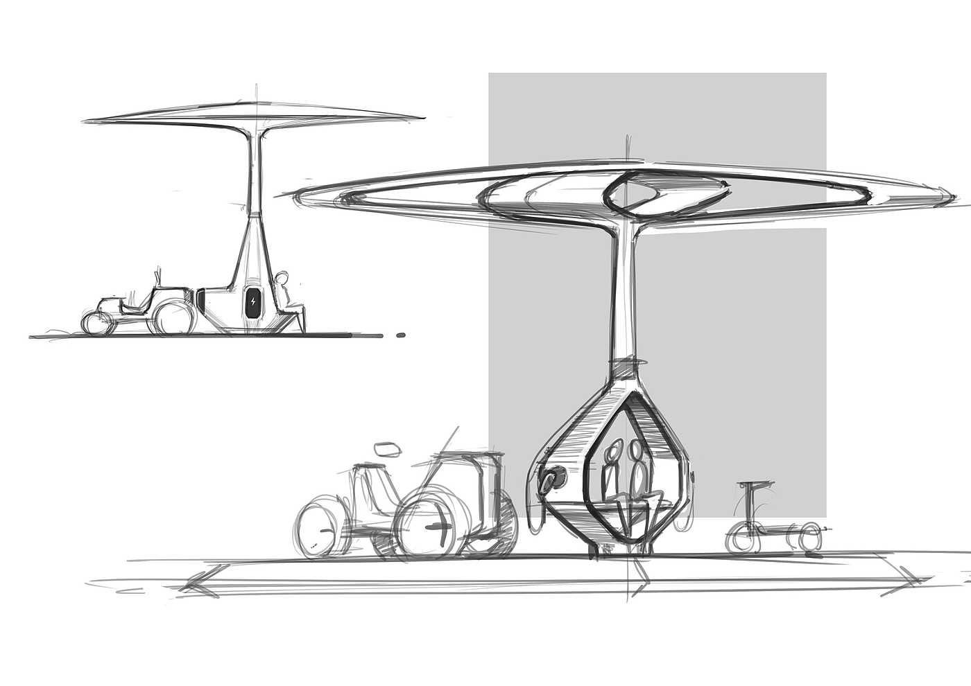 Electric tractor，concept，rural，