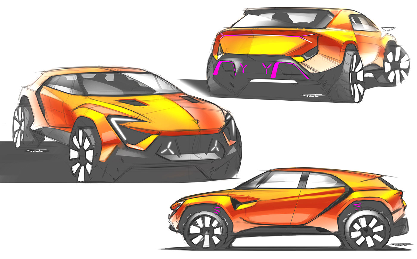 Sketchin`247 III，Hand drawn，automobile，