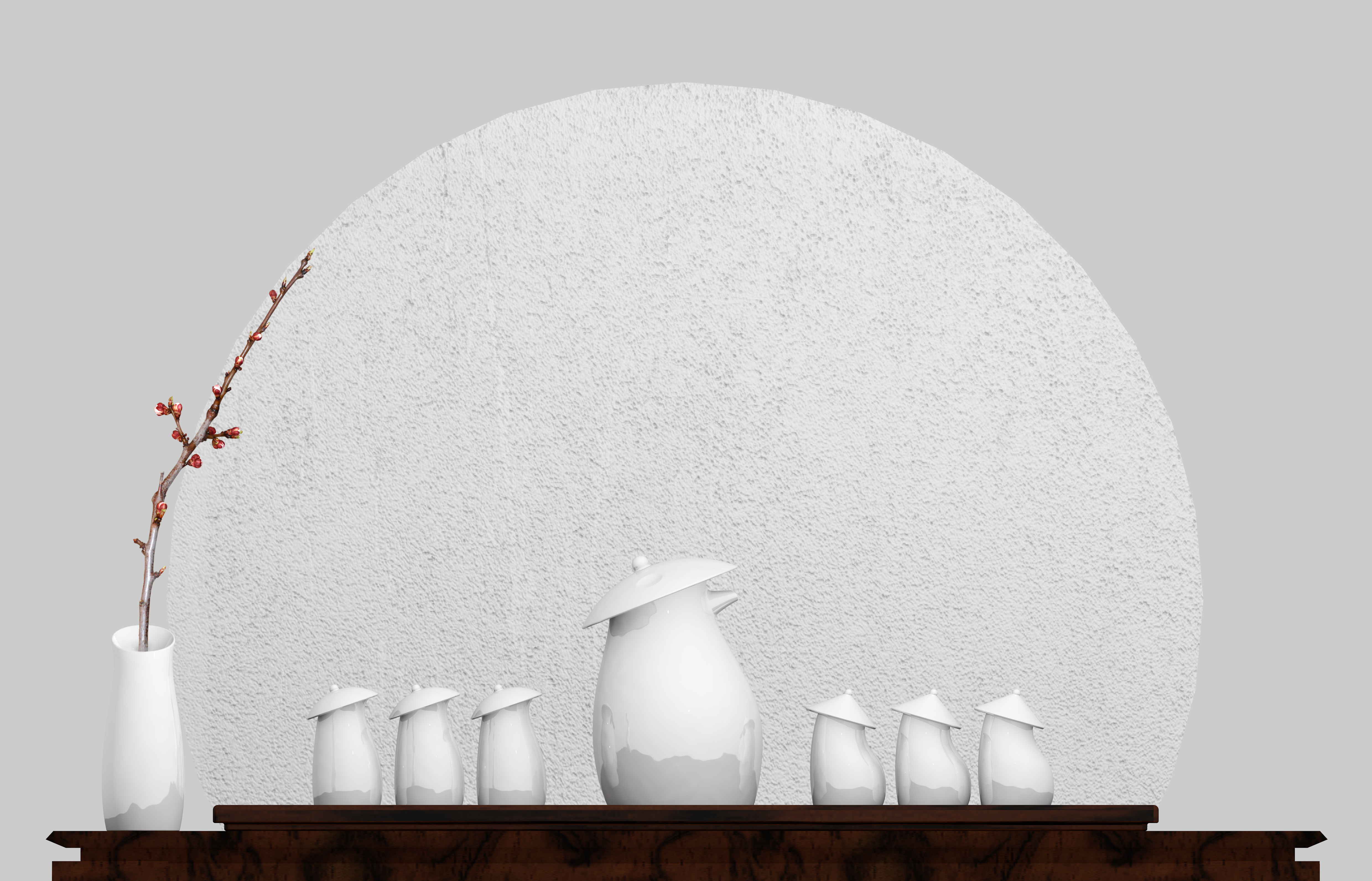 mouse，tea set，Gengzi rat year，Cultural creation，