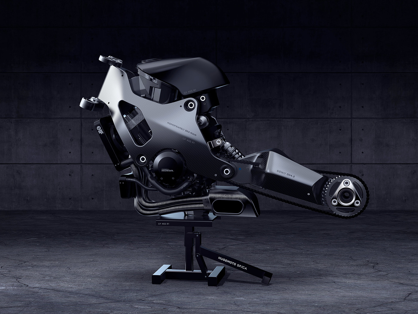 motorcycle，locomotive，4-cylinder engine，Carbon fiber monomer structure，vehicle，