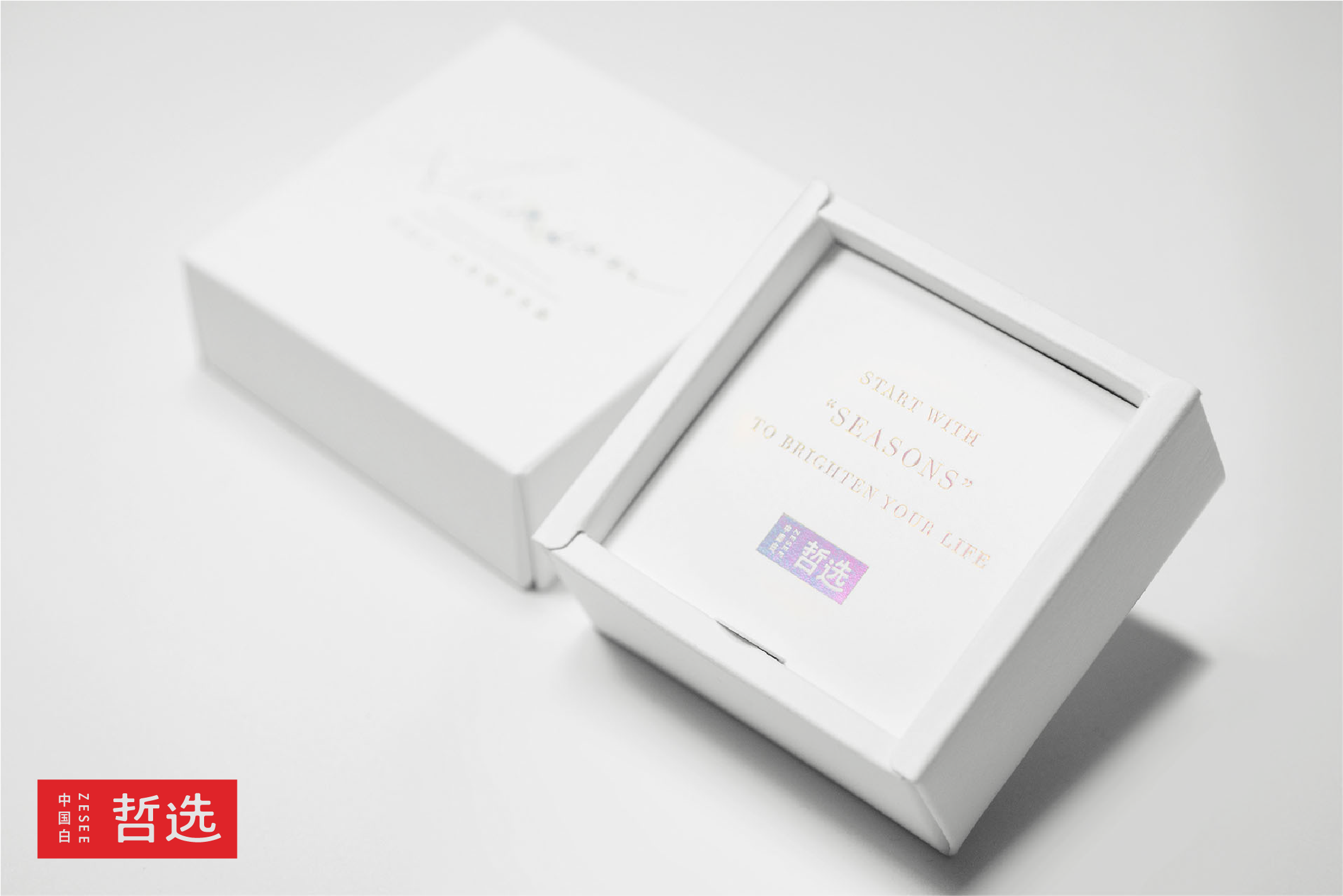Design，laser，packing，Simplicity，business affairs，flower，Zhe Xuan，Chinese white，