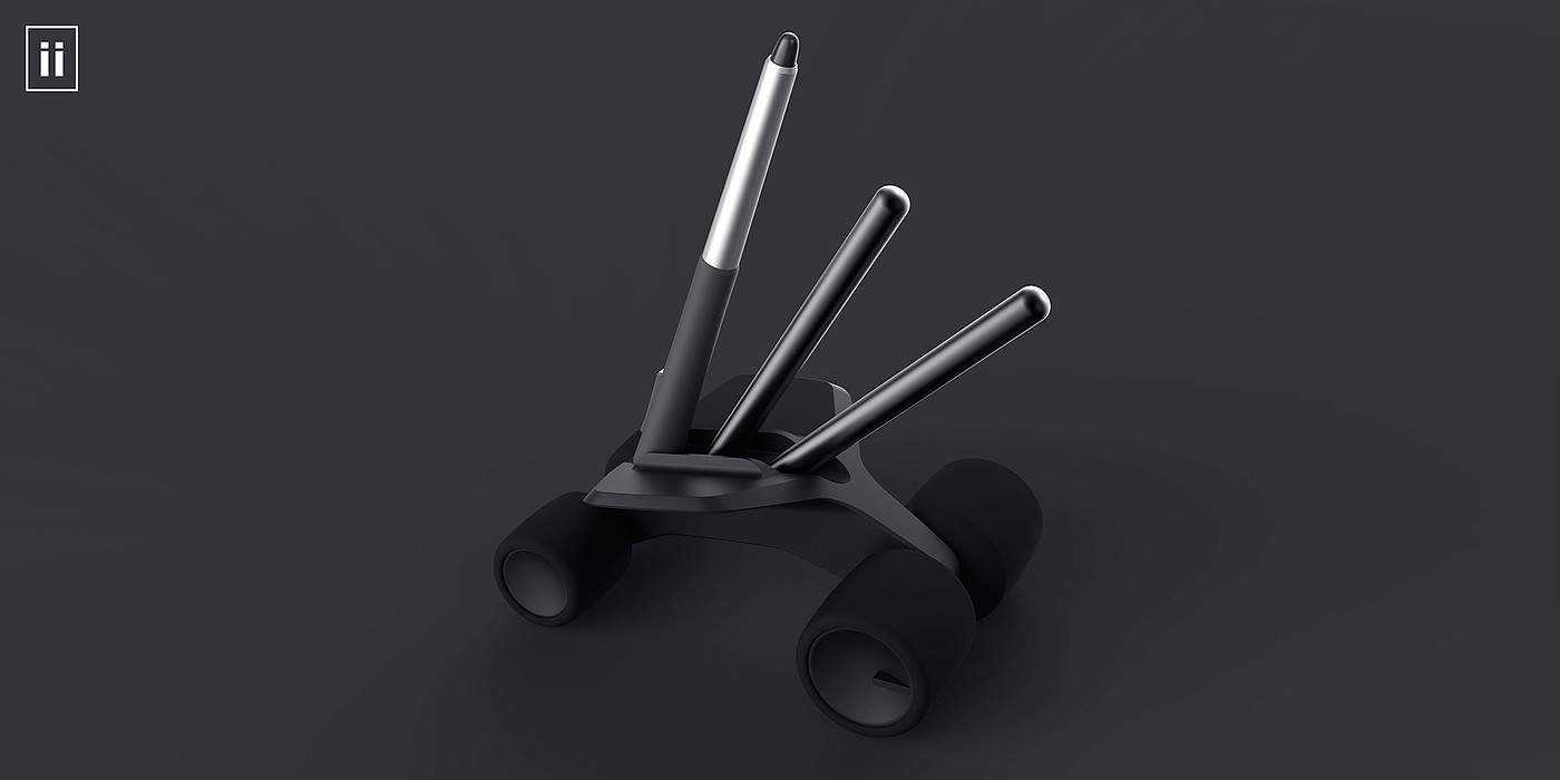 Wacom Pen Holder，笔架，手绘板，黑色，