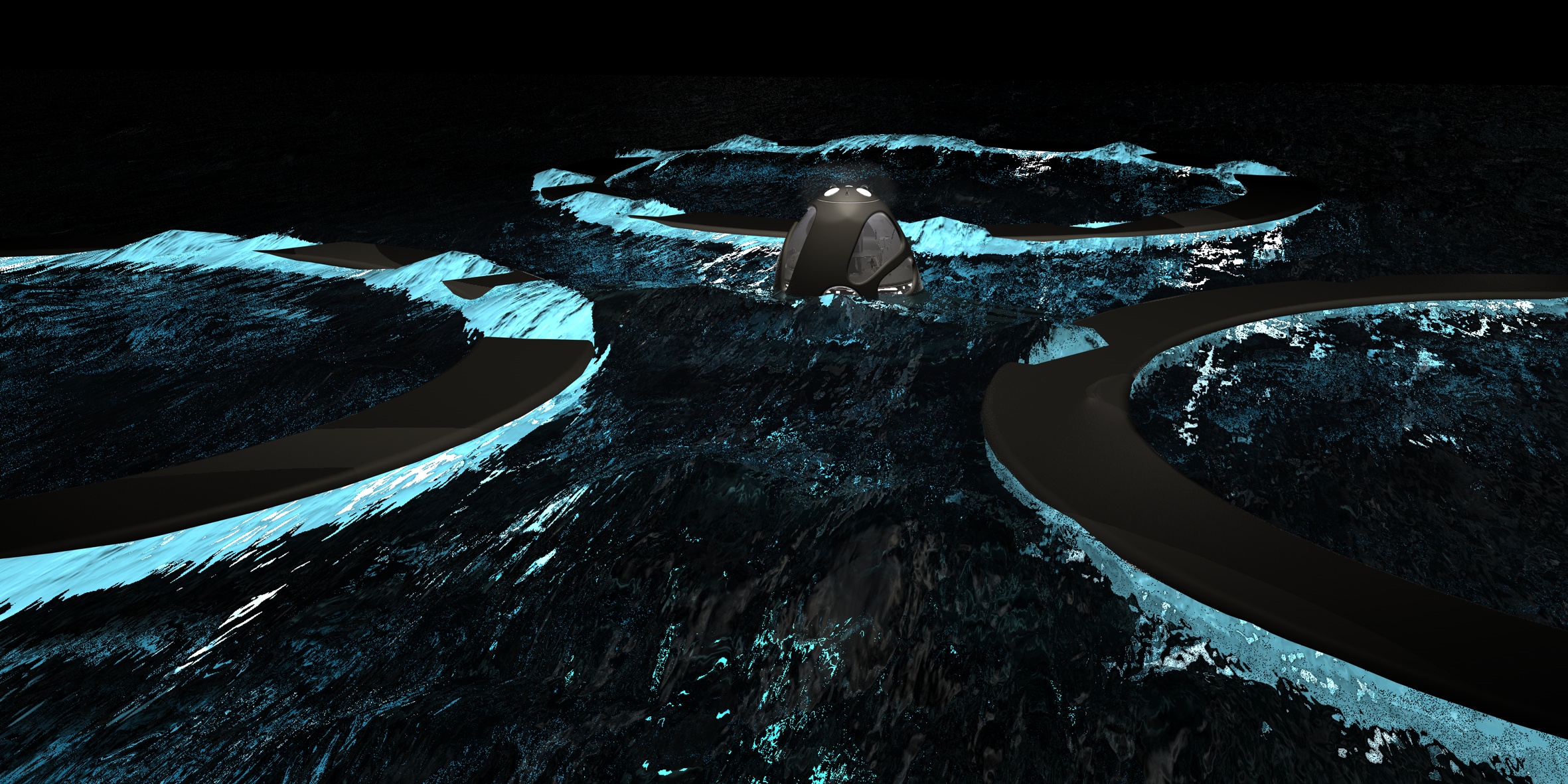 conceptual design，Aquaculture，modularization，Marine resources development，Scene rendering，Production equipment，