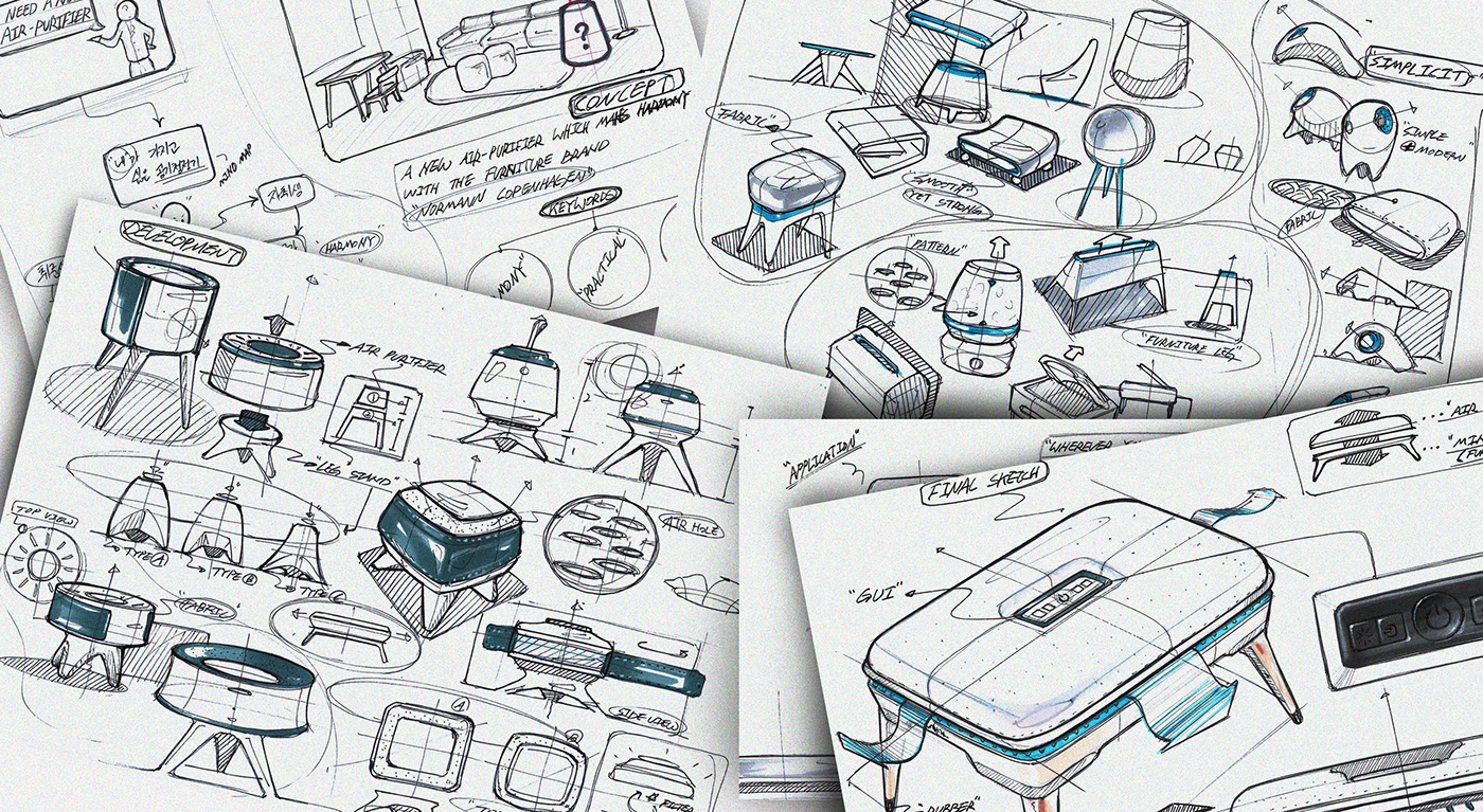 Hand drawn，sketch，industrial design，