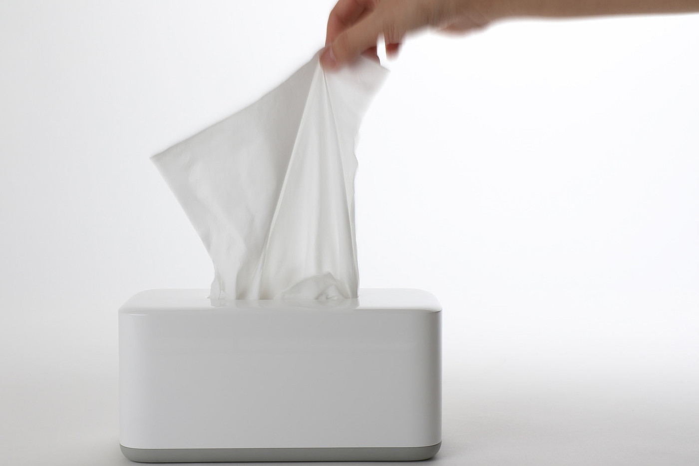 simple，non-slip，Tissue box，white，kitchen，