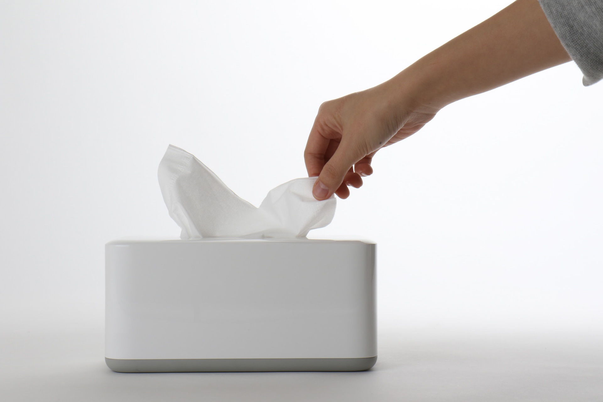 simple，non-slip，Tissue box，white，kitchen，