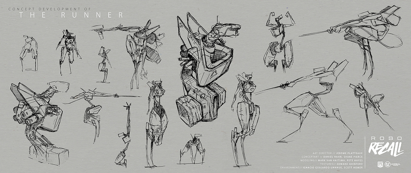 robot，concept，Character design，