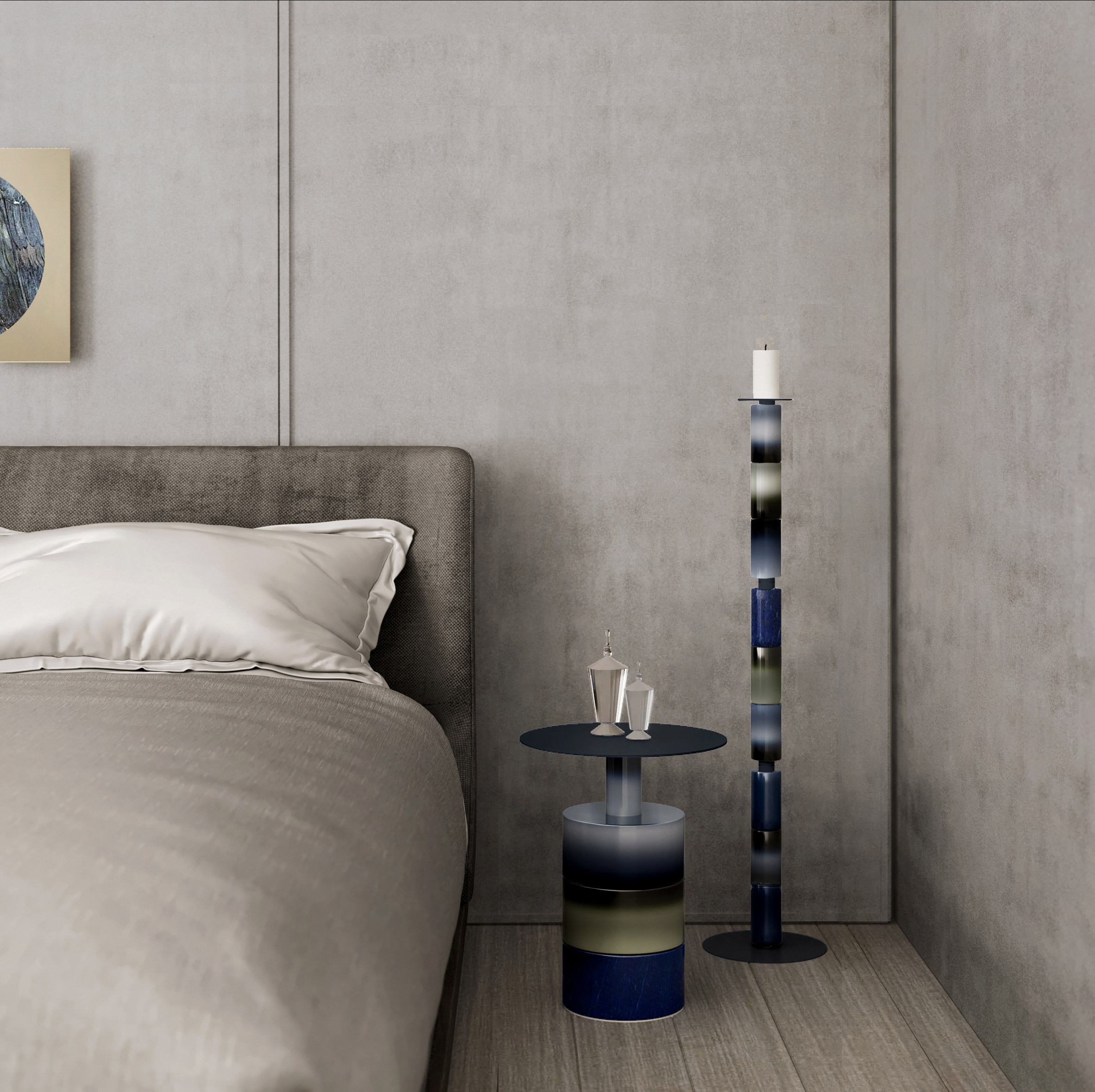 furniture，ceramics，lamp，Table，Shelf，