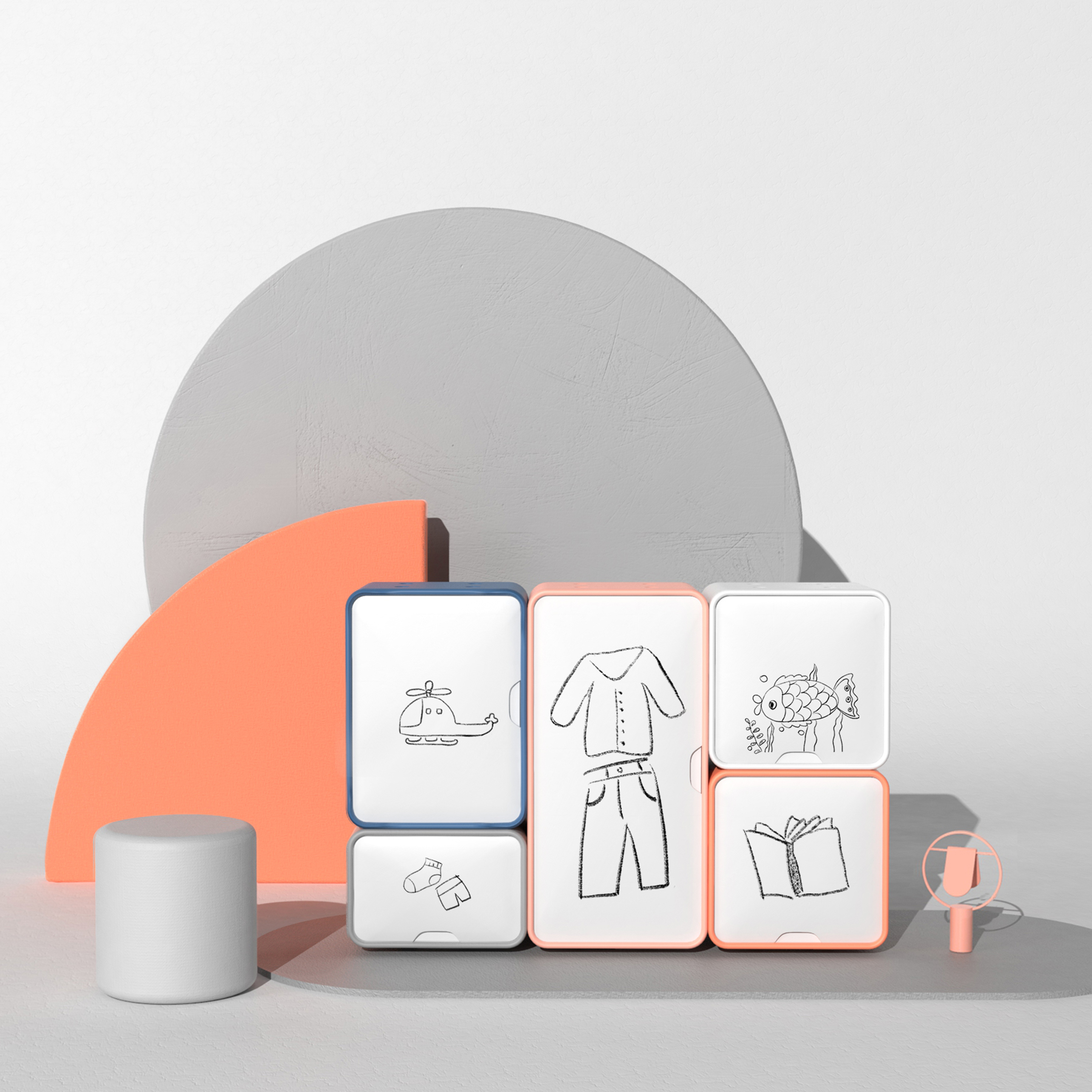 diy，children，Storage cabinets，Storage cabinet，