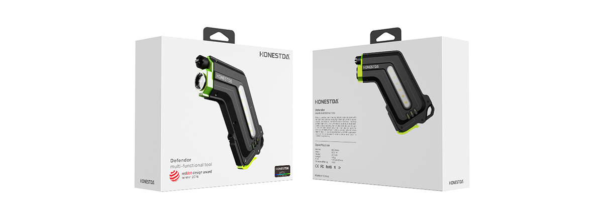 Reprint，industrial design，Flashlight，Emergency mobile power supply，Outdoor floodlight，Warning light，Emergency window breaking hammer，