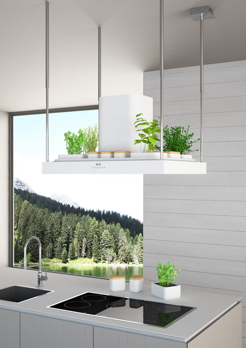 Smoke lampblack machine，Kitchen supplies，industrial design，environment protection，Green plants，