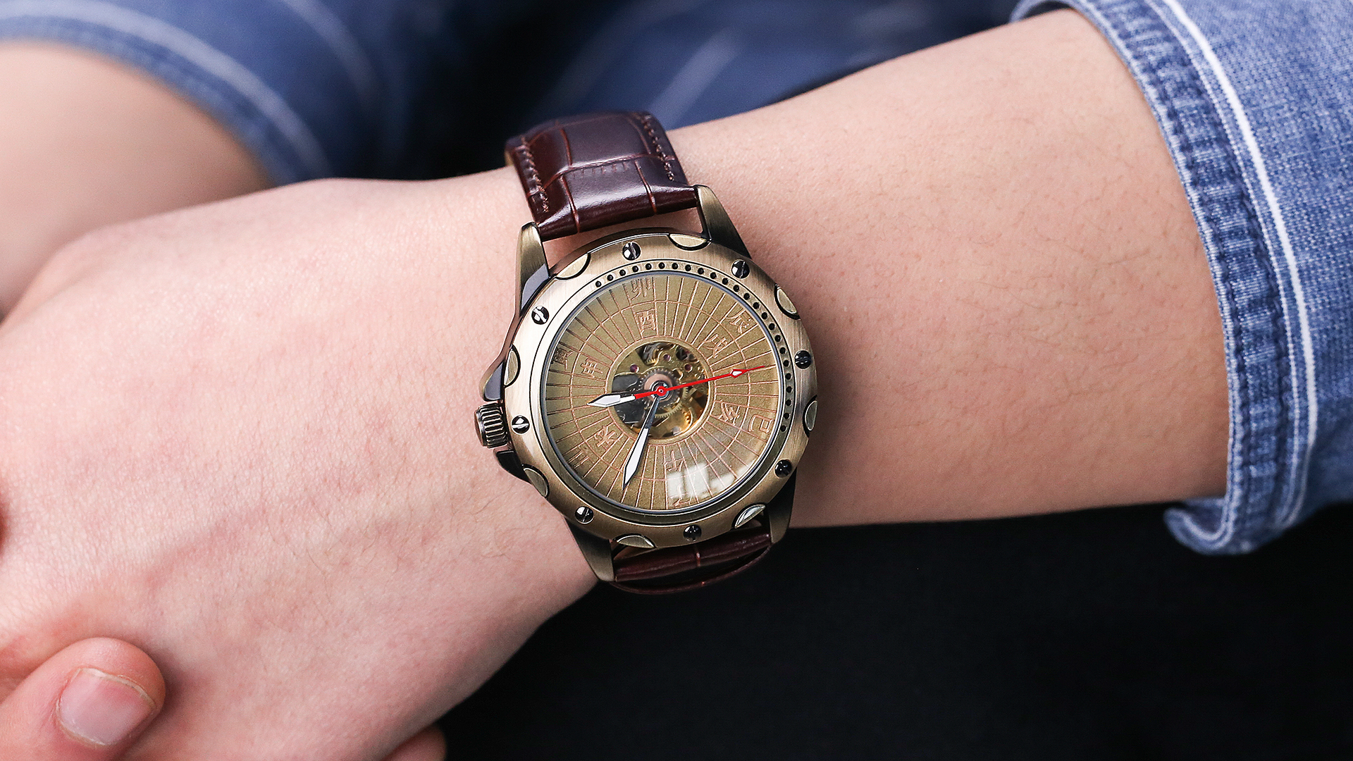 original，Wrist watch，Retro，sundial，National style，Punk，Chinese style，