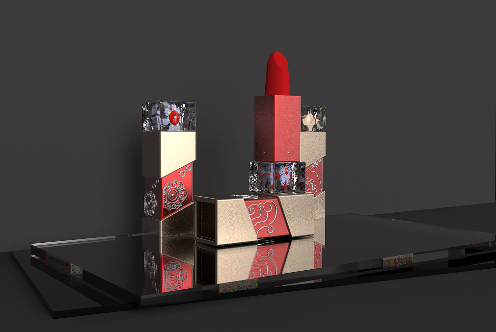 Cultural and creative products，Lipstick，Youngle Daoist Temple，original，