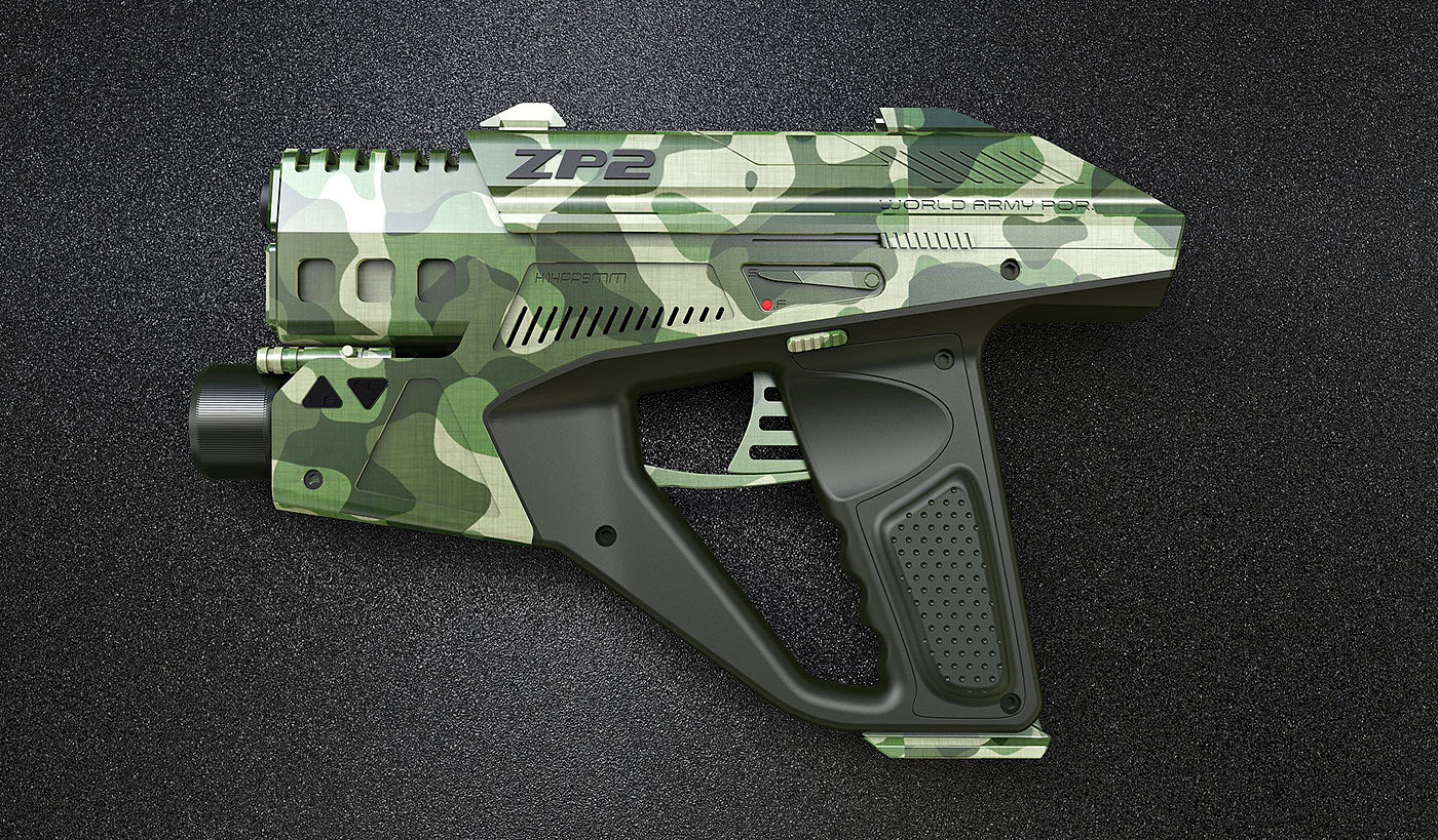 玩具枪，模型，3d，概念，突击枪，