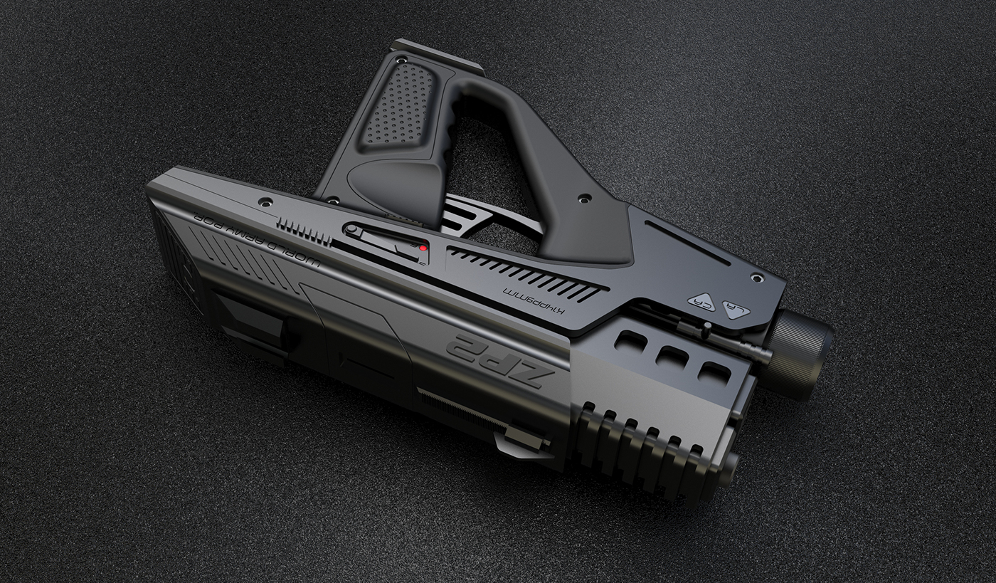 toy gun，Model，3d，concept，Assault gun，