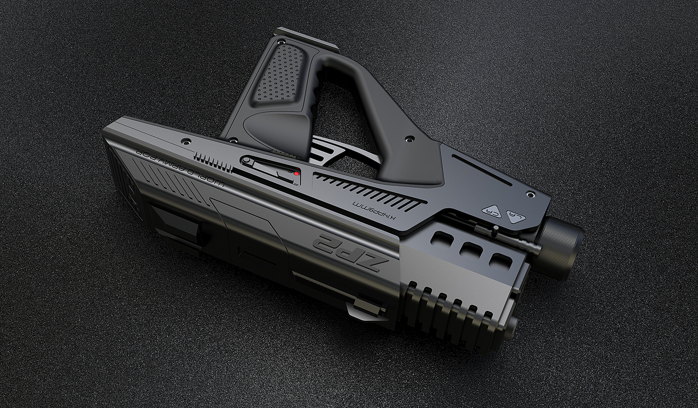 toy gun，Model，3d，concept，Assault gun，