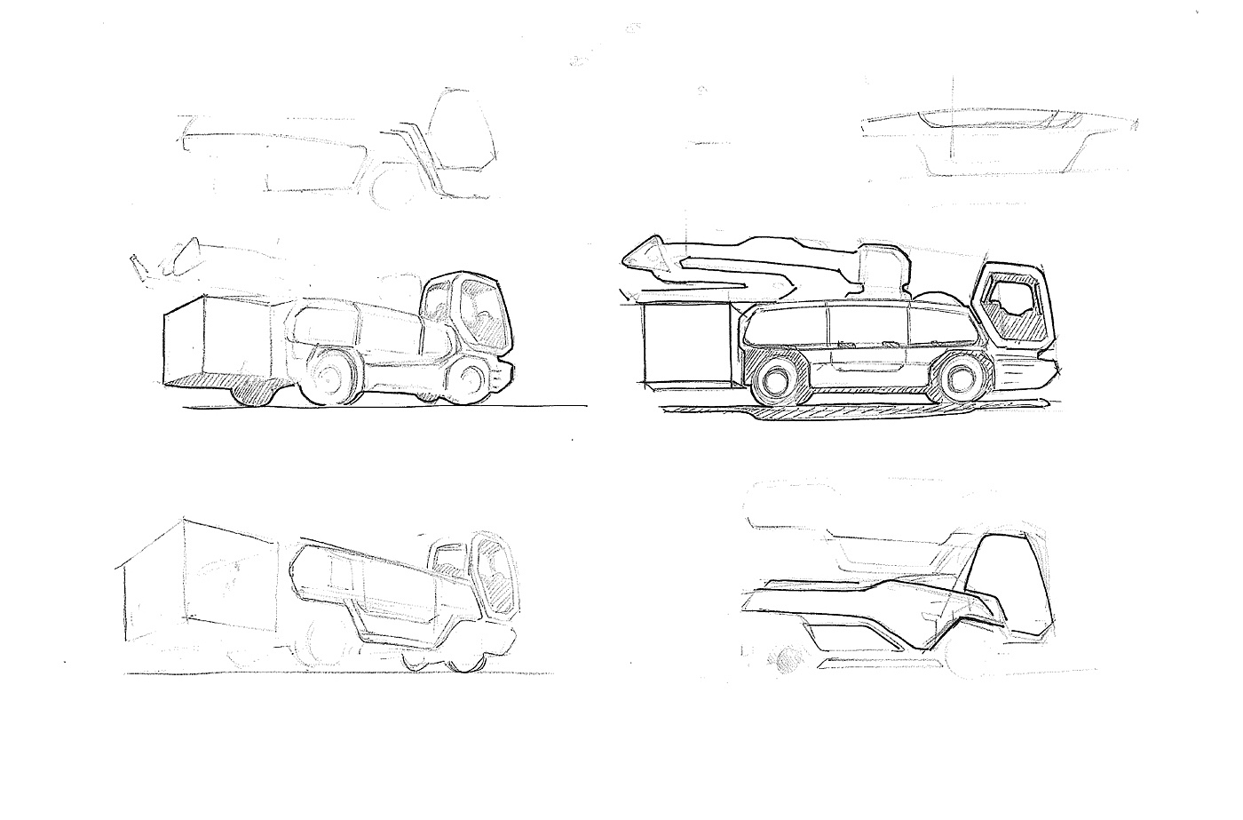 industrial design，Heavy vehicle，science and technology，conceptual design，Design effect drawing，