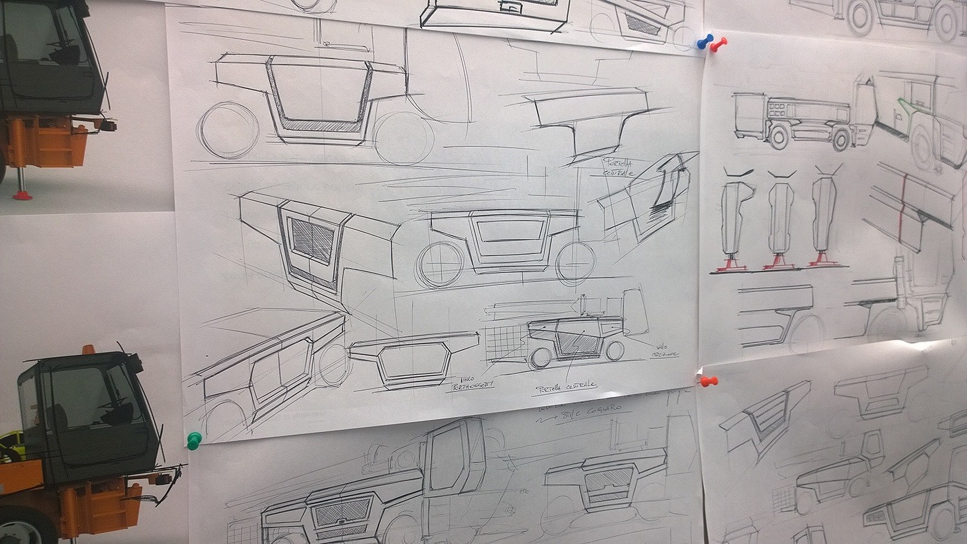 industrial design，Heavy vehicle，science and technology，conceptual design，Design effect drawing，