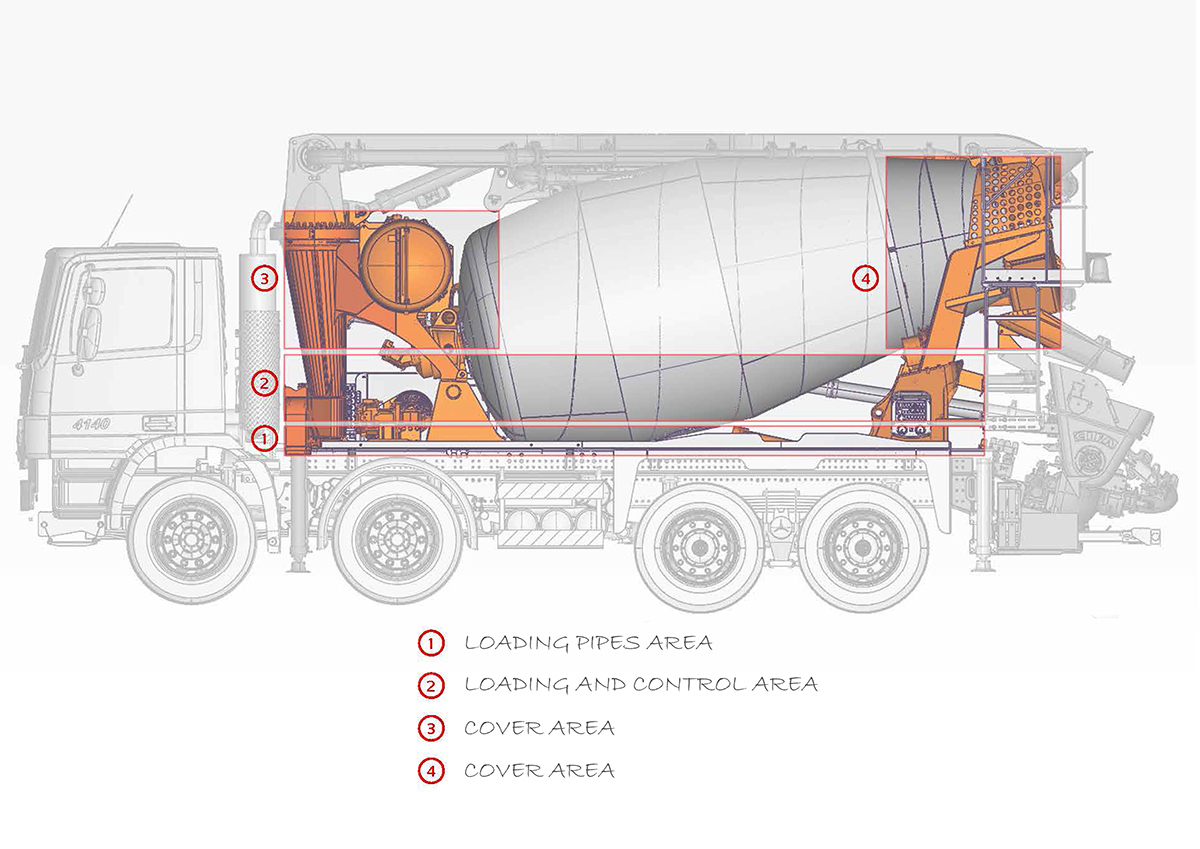 Construction vehicles，intelligence，science and technology，industrial design，Heavy vehicle design，design sketch，