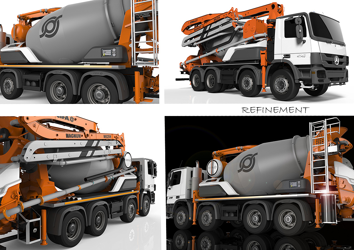 Construction vehicles，intelligence，science and technology，industrial design，Heavy vehicle design，design sketch，