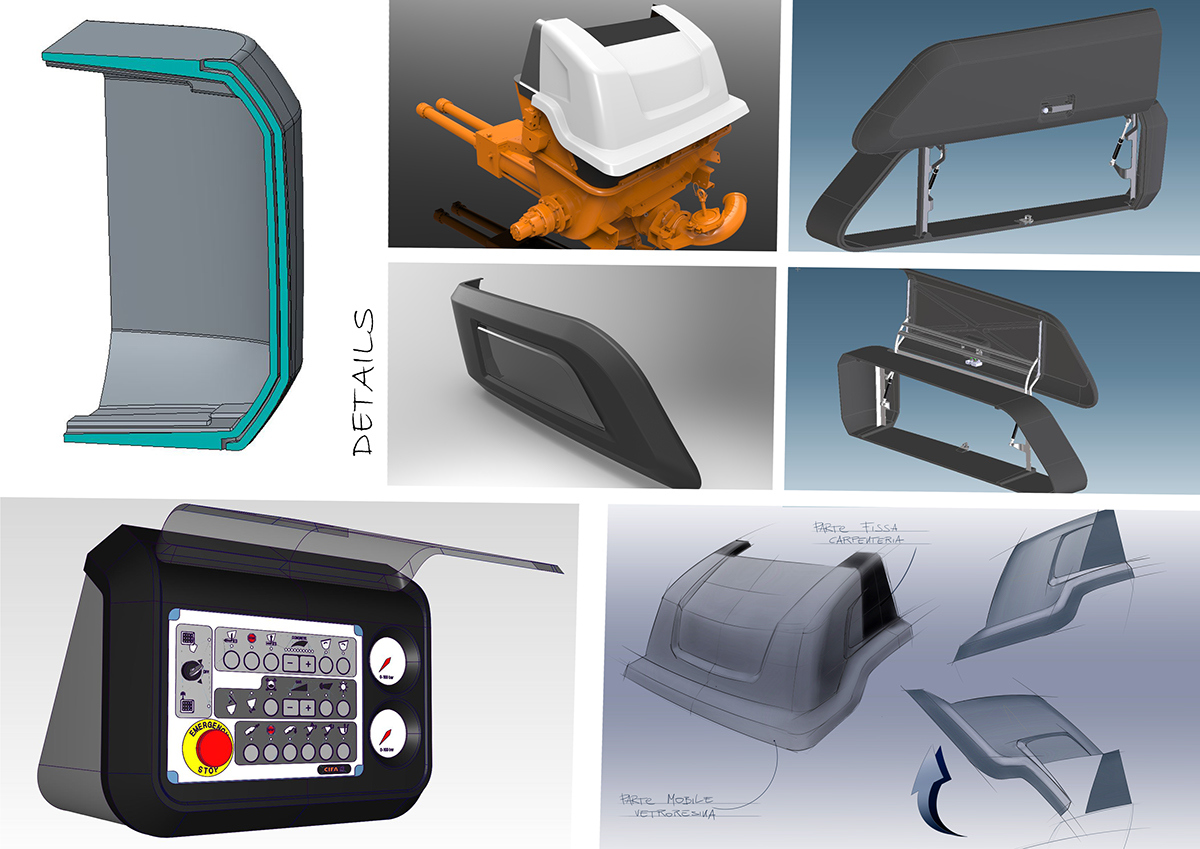 Construction vehicles，intelligence，science and technology，industrial design，Heavy vehicle design，design sketch，