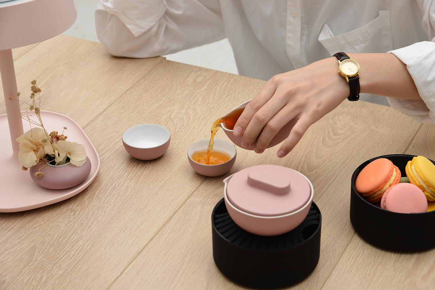 prodigy ，fresh，Poxi，Macaroon，tea set，Portable，