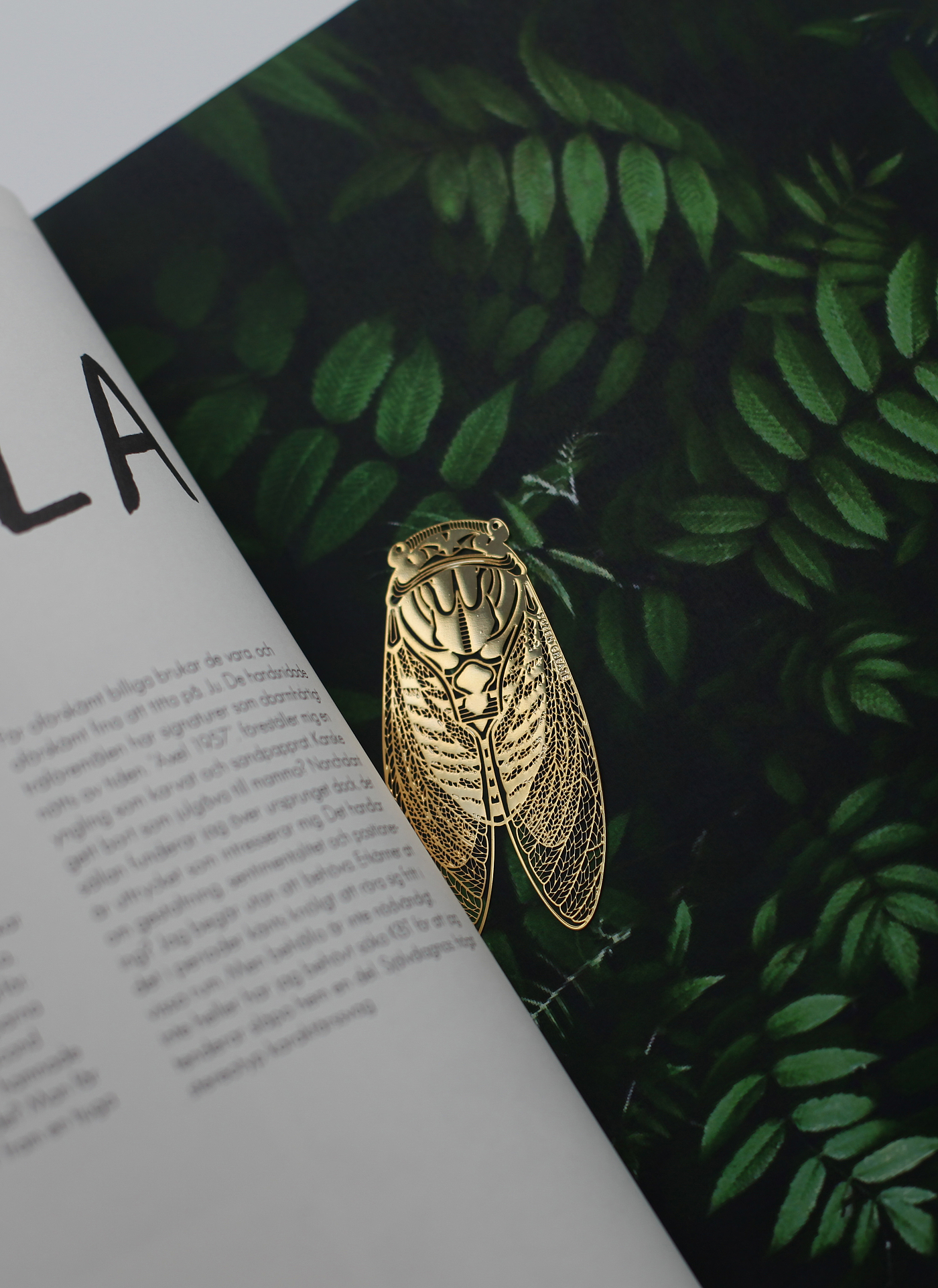 In the palm of your hand，bookmark，Summer cicada，