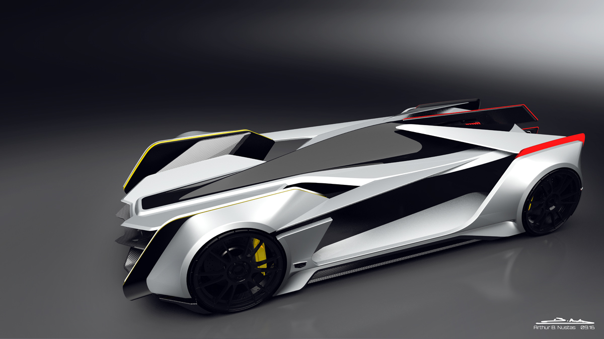 Automatic design，Sports car，science and technology，Hand drawn，Render，Industry，