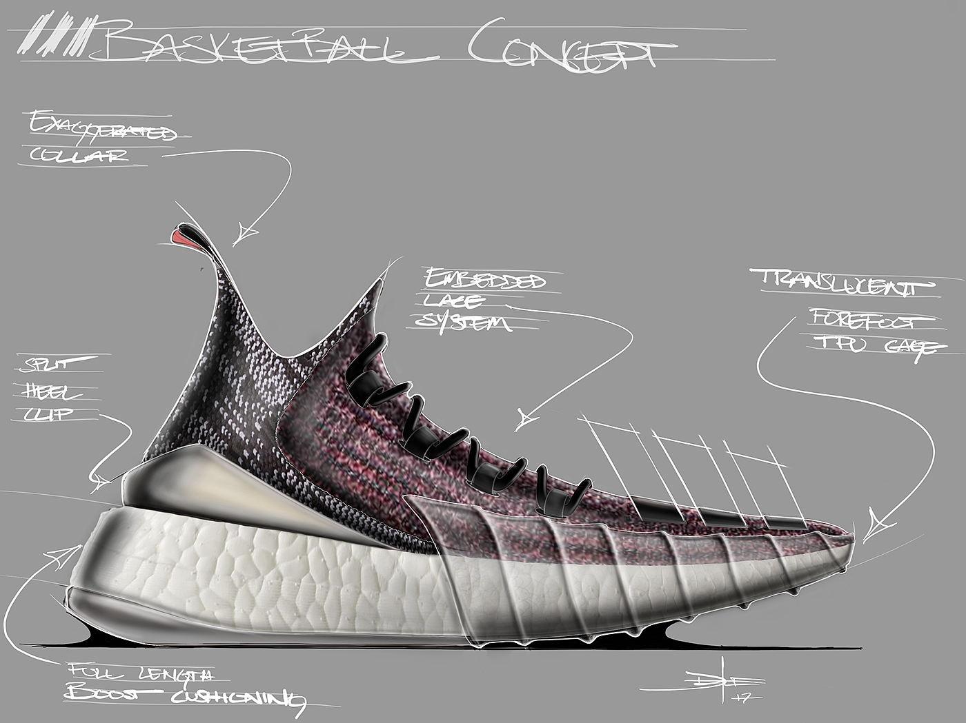 fashion，conceptual design，adidas，Adidas，Basketball shoes，Outdoor sports，