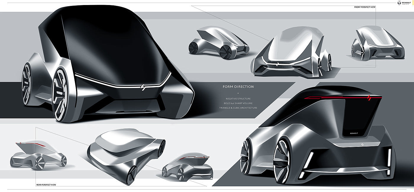 automobile，Hand drawn，Sense of future，black，