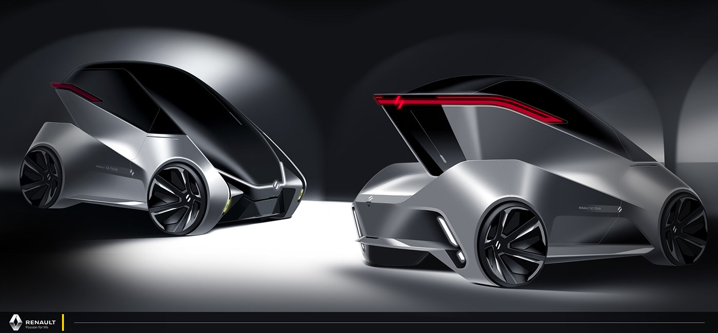 automobile，Hand drawn，Sense of future，black，