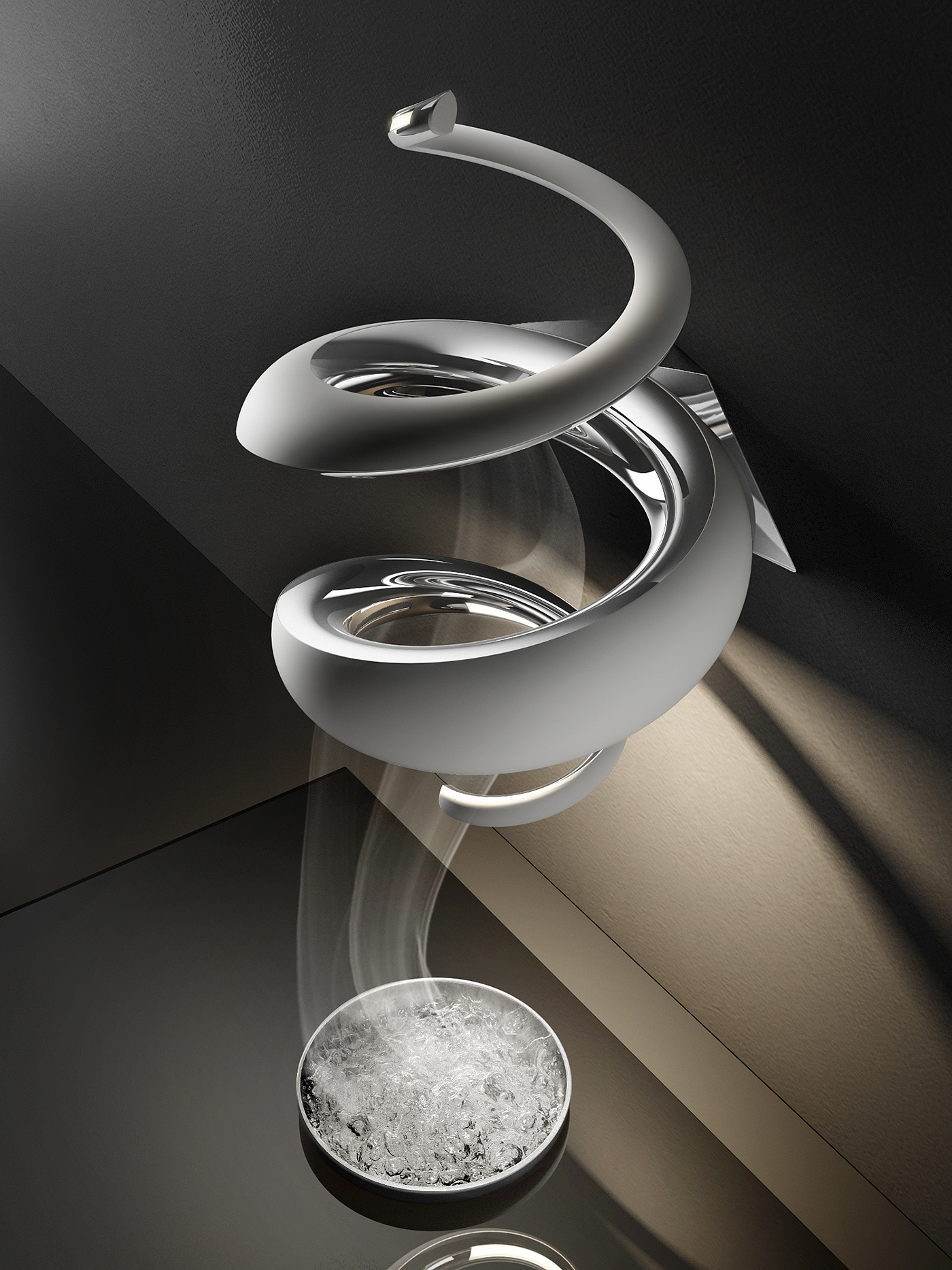 industrial design，product design，Kitchen supplies，Smoke lampblack machine，Simplicity，