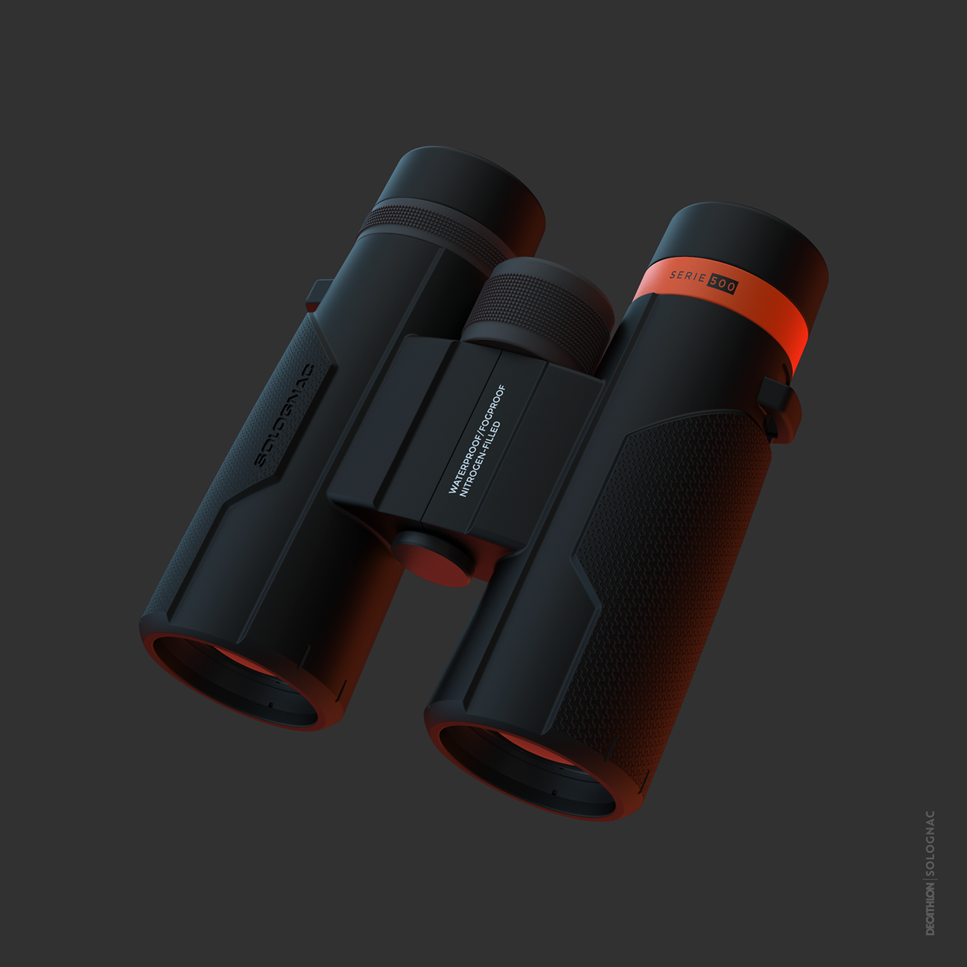 telescope，Double barrel，black，Portable，