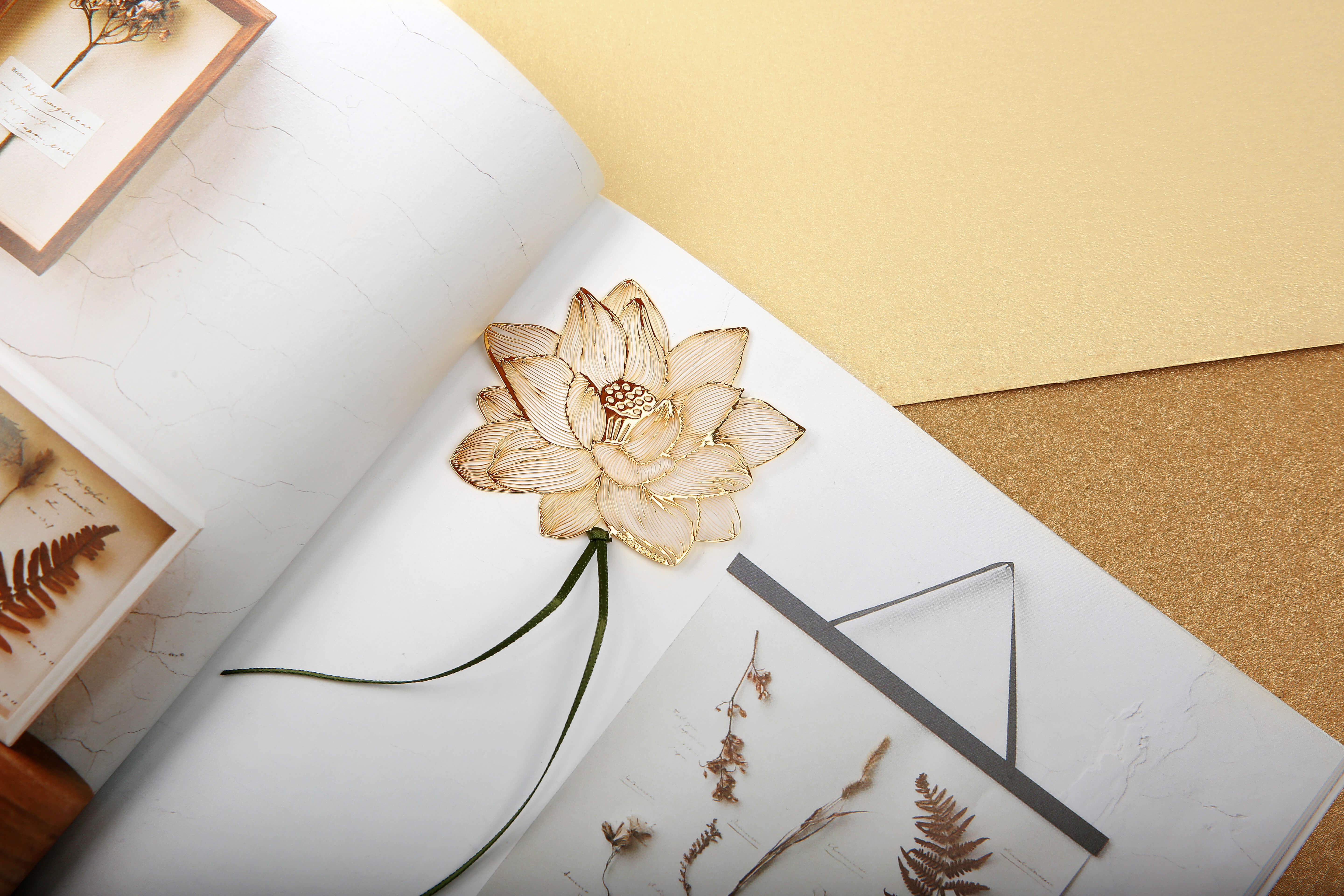 In the palm of your hand，bookmark，Wind lotus，