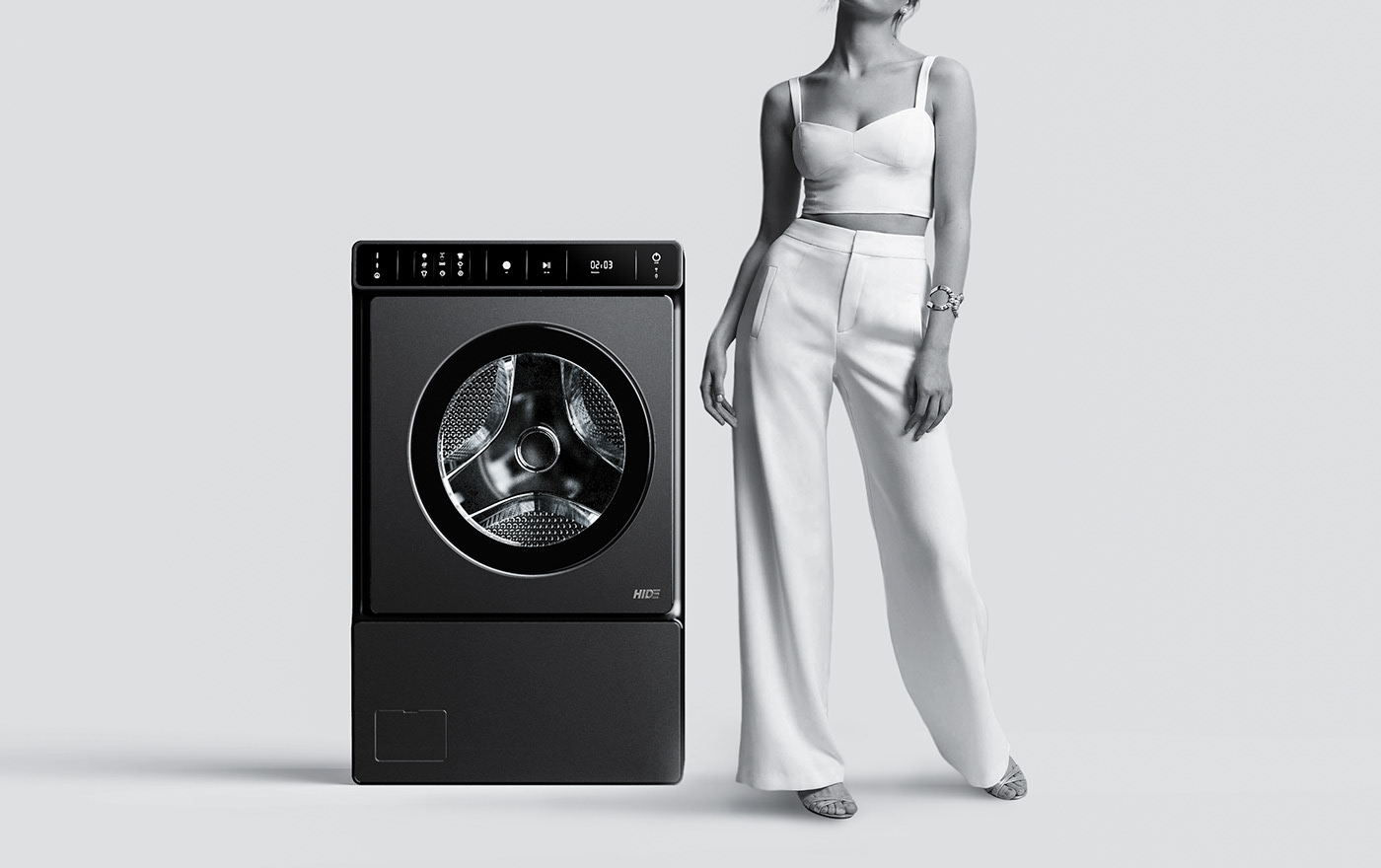 Washing machine，door，industrial design，product design，