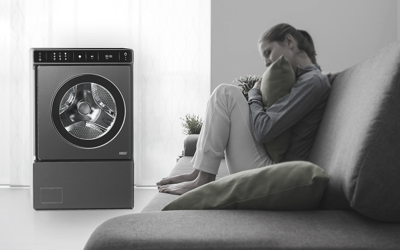 Washing machine，door，industrial design，product design，