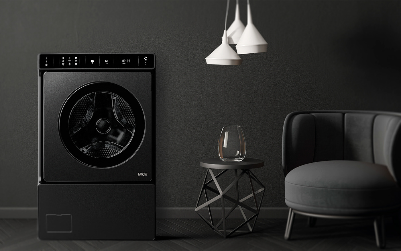 Washing machine，door，industrial design，product design，