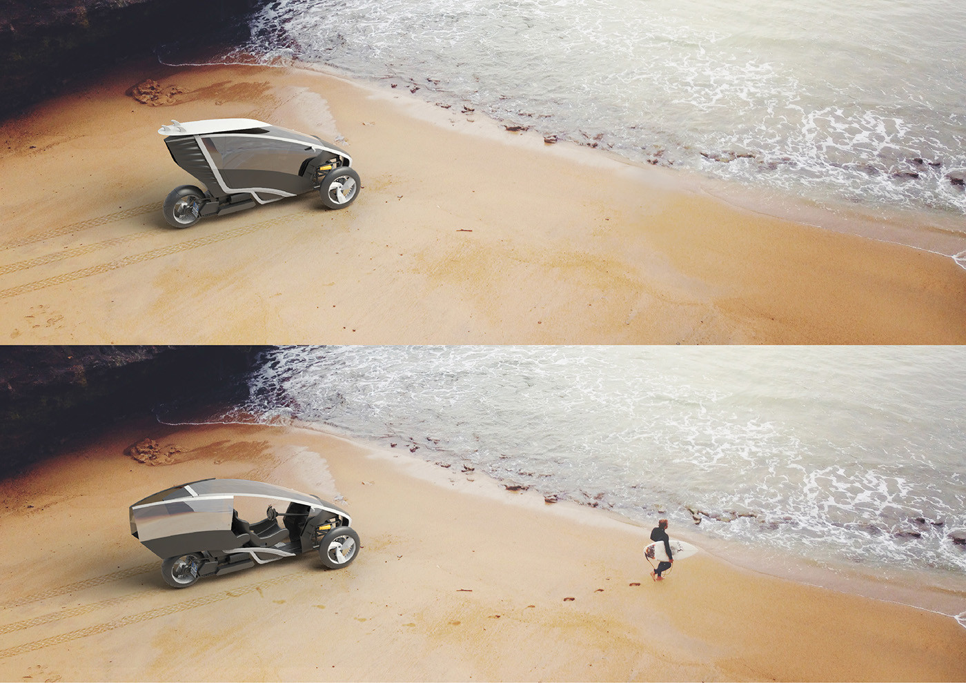 industrial design，Scientific and technological intelligence，Tricycle design，Creative and novel，Concept Car，