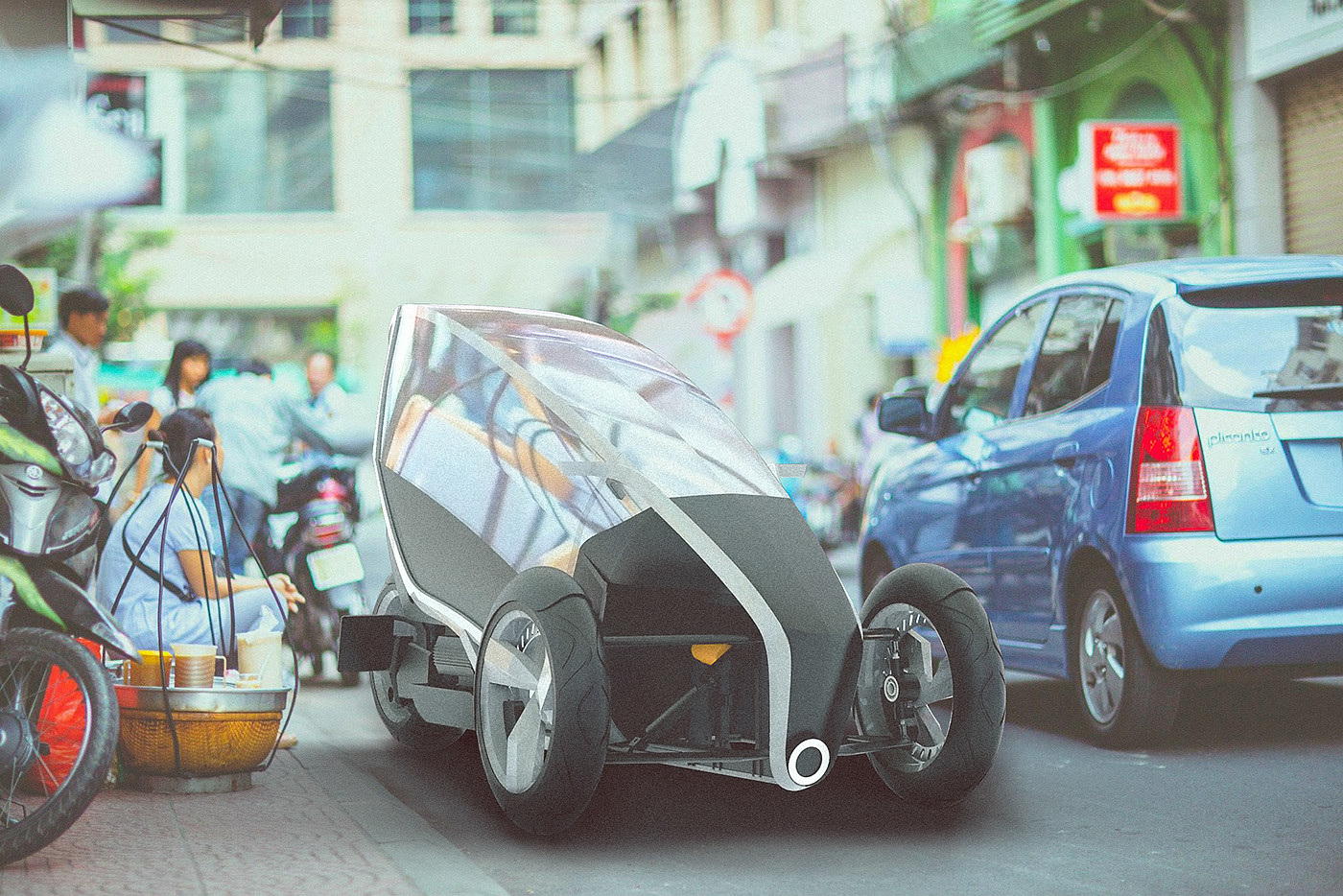 industrial design，Scientific and technological intelligence，Tricycle design，Creative and novel，Concept Car，