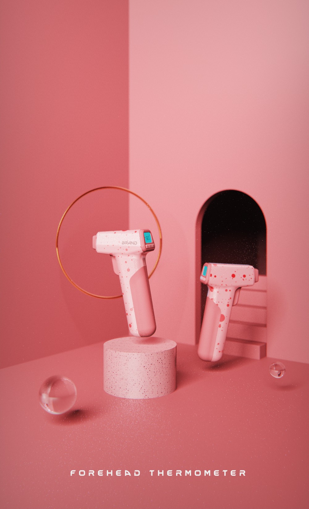 forehead thermometer，