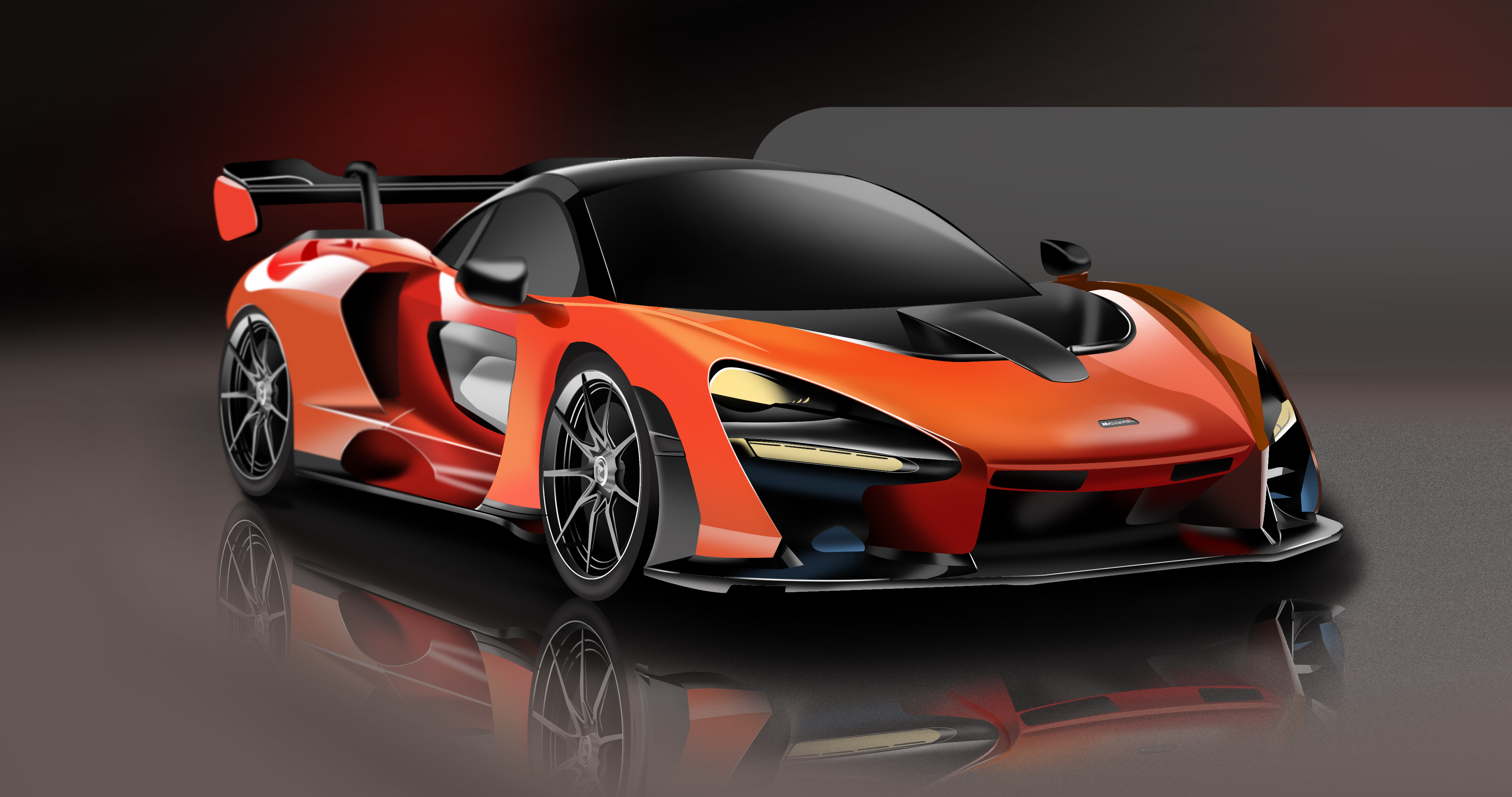 PS, 2D renderings, vehicles，