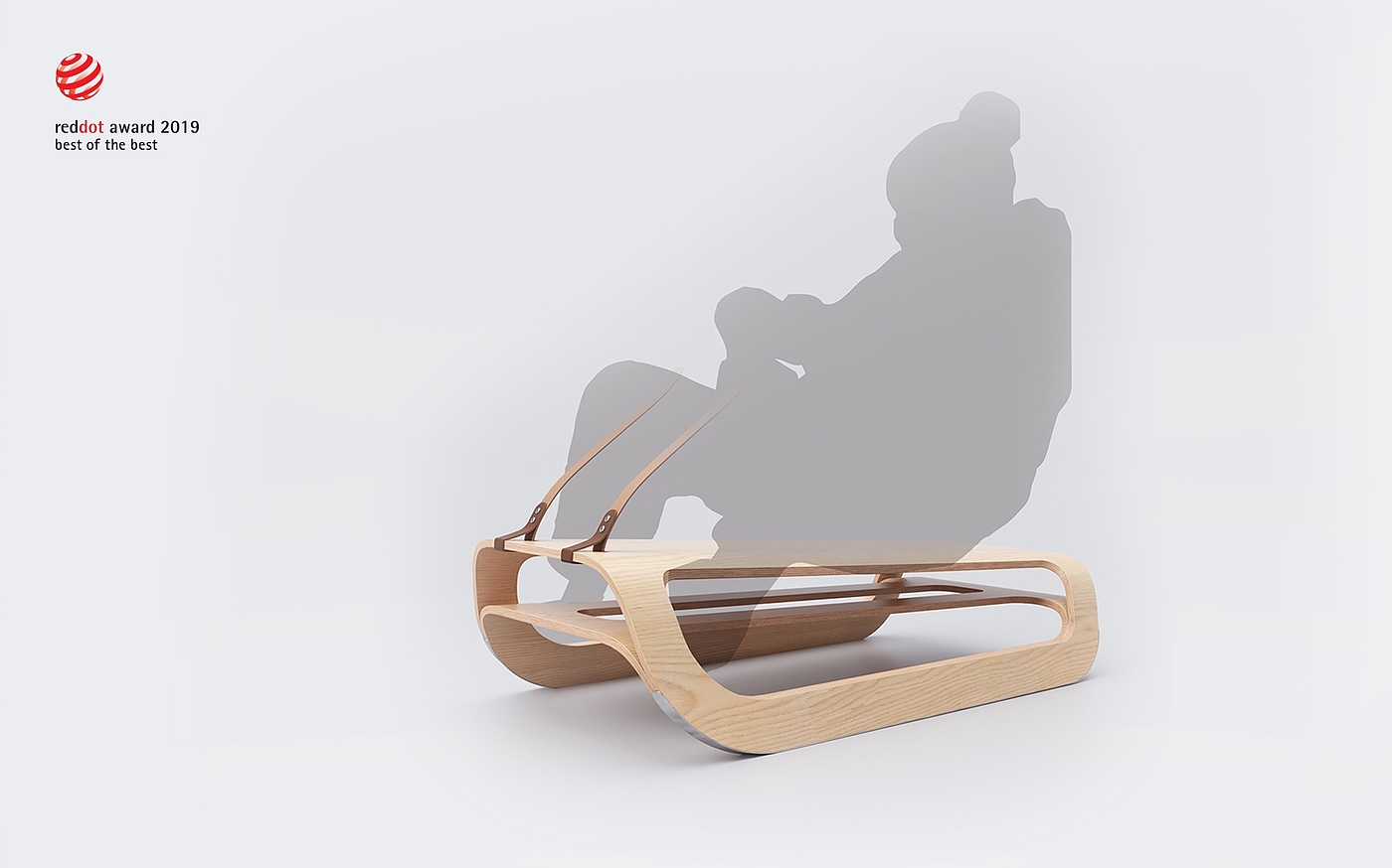 2019 red dot design concept award，sled，Plywood，ski，