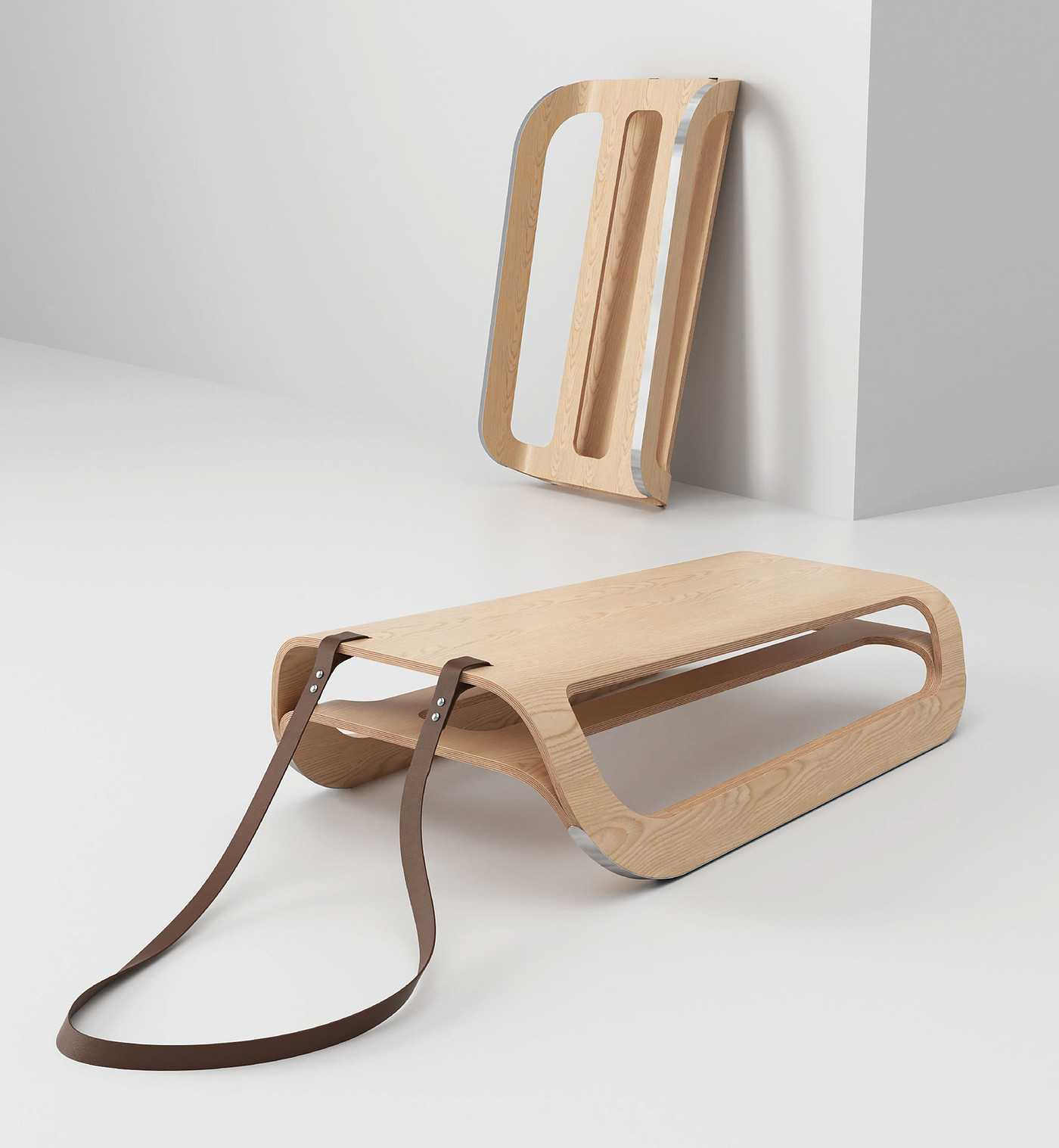 2019 red dot design concept award，sled，Plywood，ski，