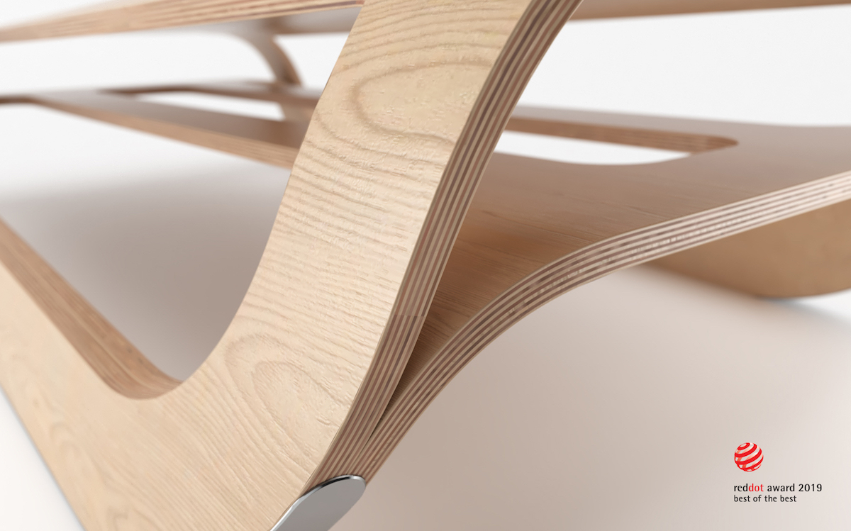 2019 red dot design concept award，sled，Plywood，ski，