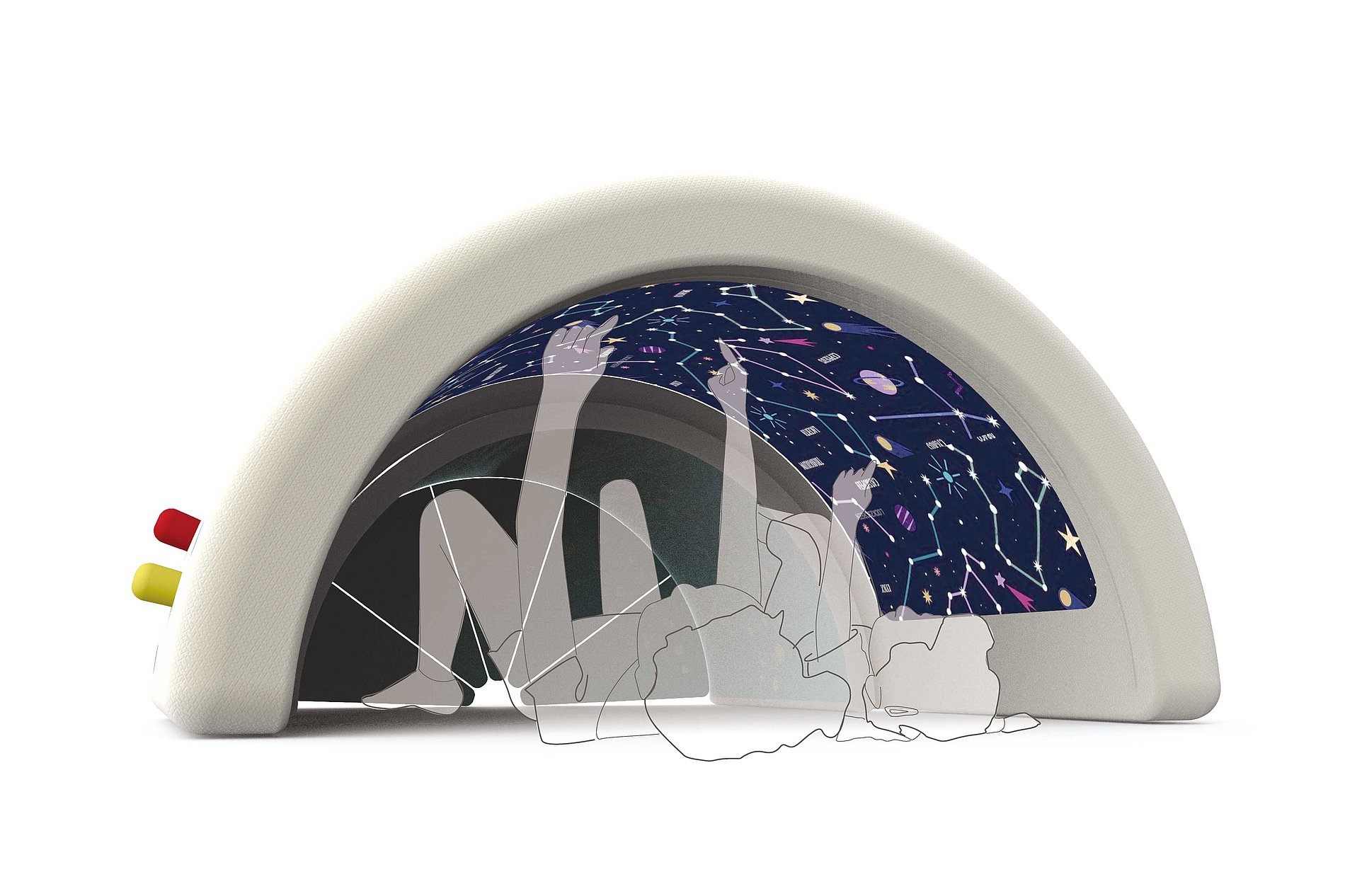 Active Cave，Children's interactive tent，2019 red dot design concept award，
