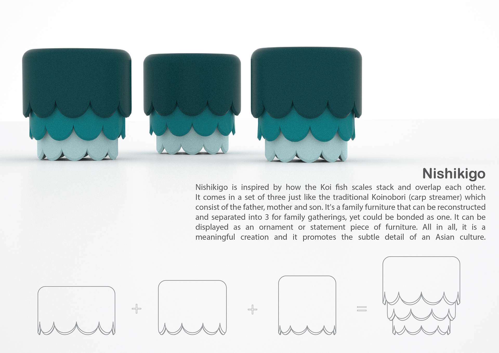 Home Furnishing，stool，Simplicity，Easy storage，product design，