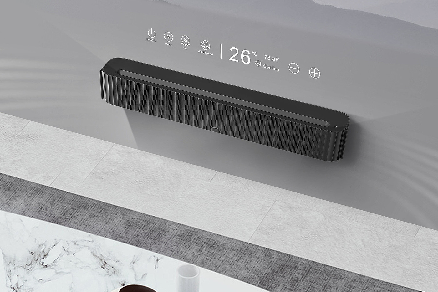 Air Bar，Air conditioning projector，2019 red dot design concept award，