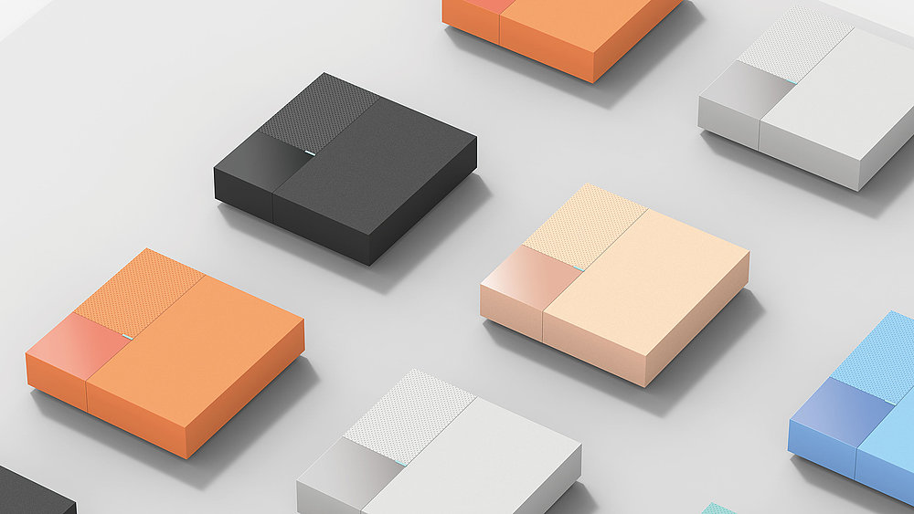 2019 red dot design concept award，TV box，Wavy surface，