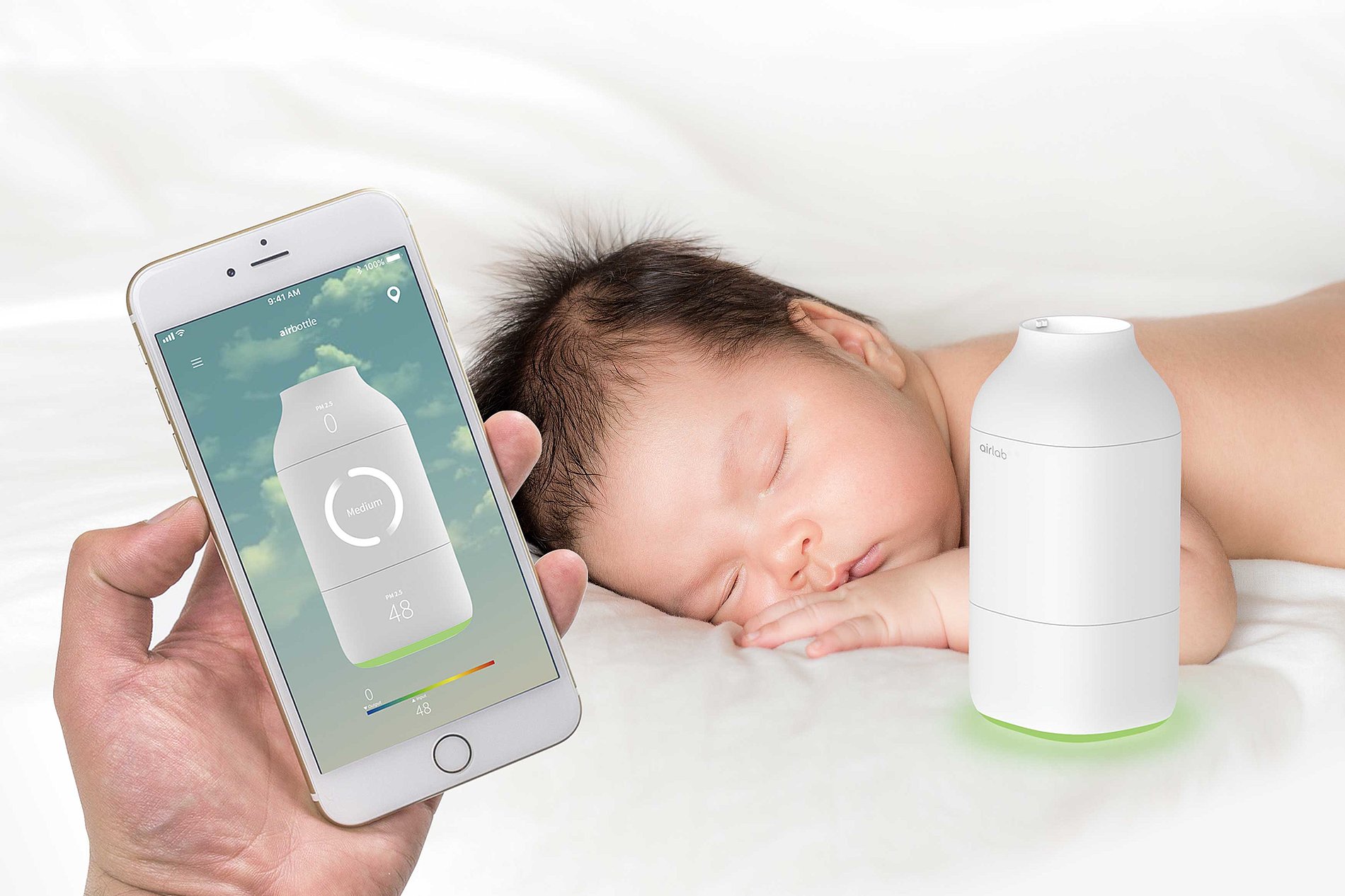 2019 red dot design concept award，air cleaner，portable，baby，gasbag，