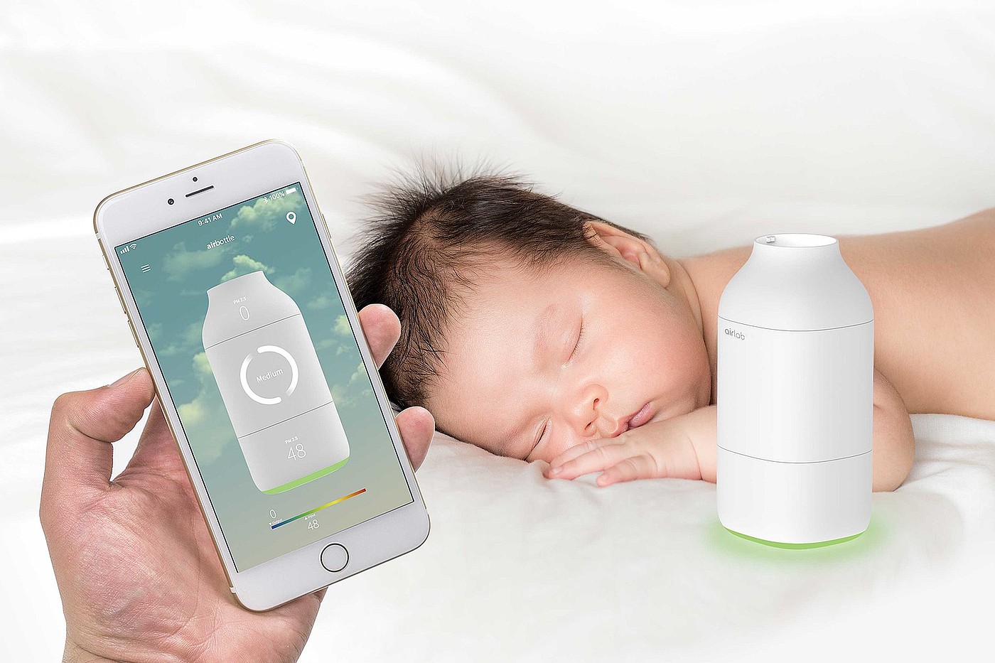 2019 red dot design concept award，air cleaner，portable，baby，gasbag，